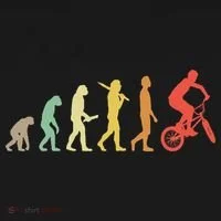Bmx Rider Gift Ideas Retro Bmx Evolution Women's T-Shirt thumb 6