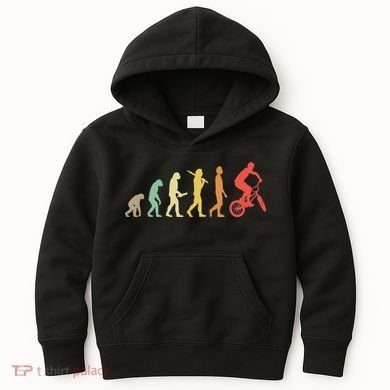 Bmx Rider Gift Ideas Retro Bmx Evolution Kids Hoodie