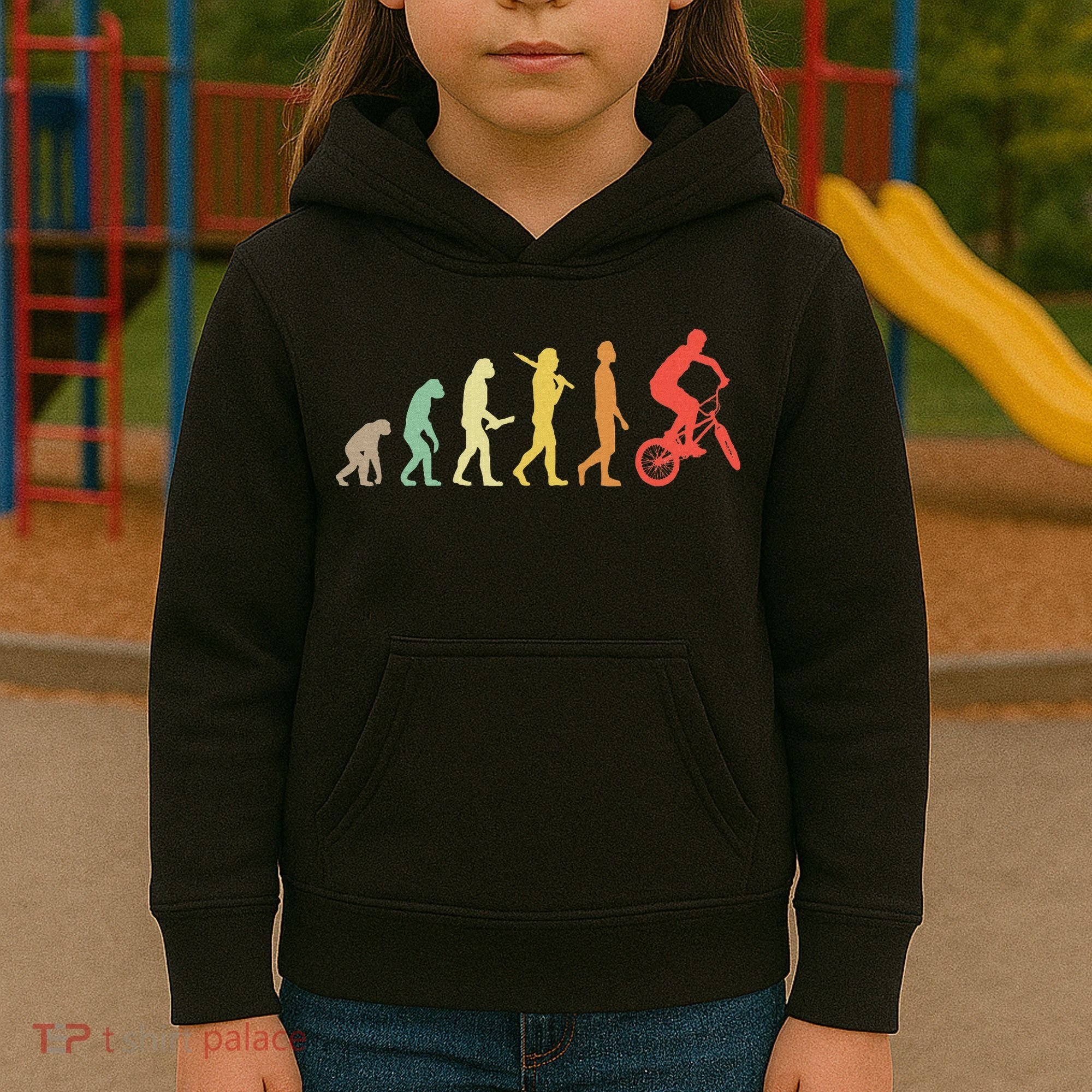 Bmx Rider Gift Ideas Retro Bmx Evolution Kids Hoodie