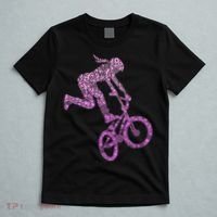 Bmx Rider Girl Bike Bicycle Stunt Racing T-Shirt thumb 5