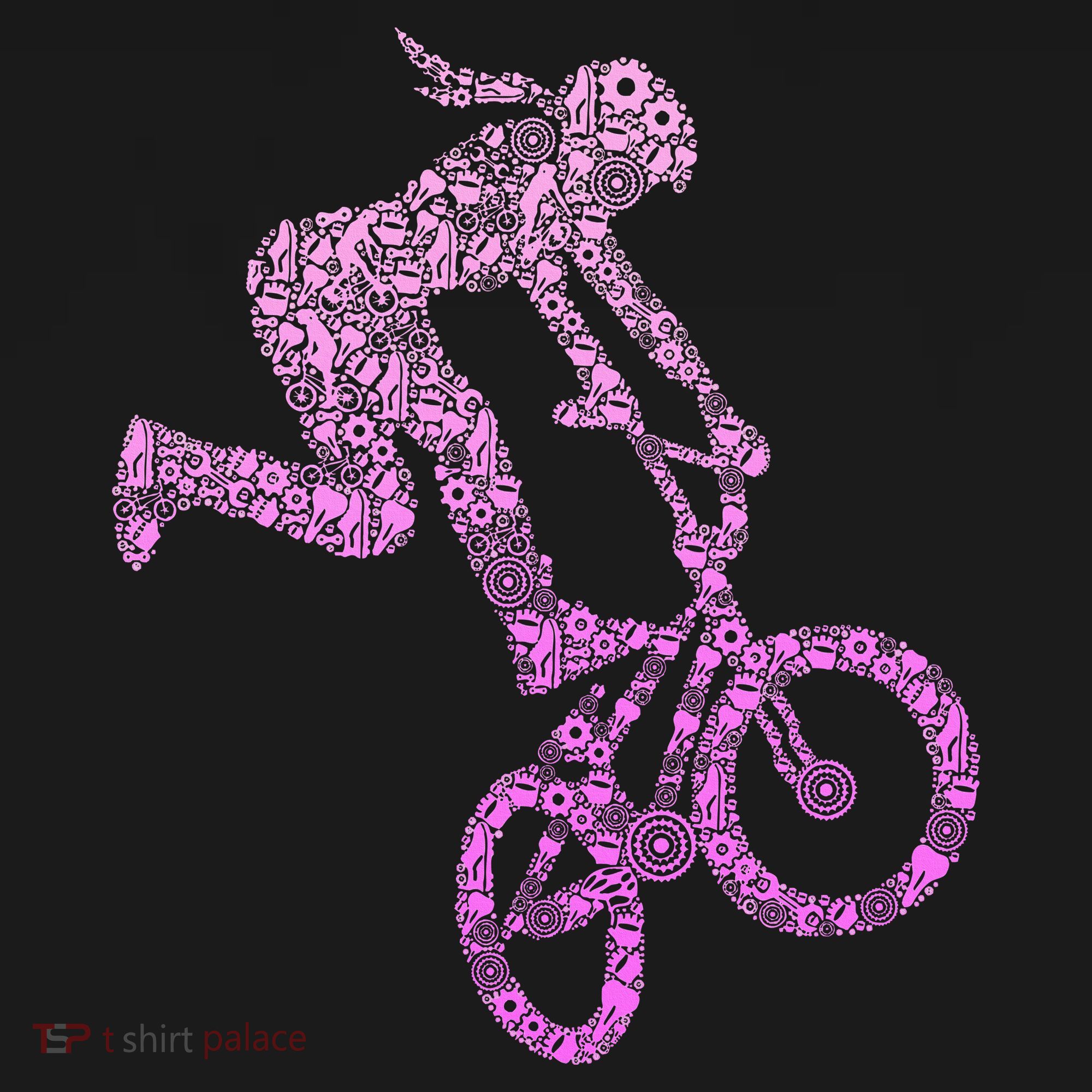 Bmx Rider Girl Bike Bicycle Stunt Racing Women's Hoodie