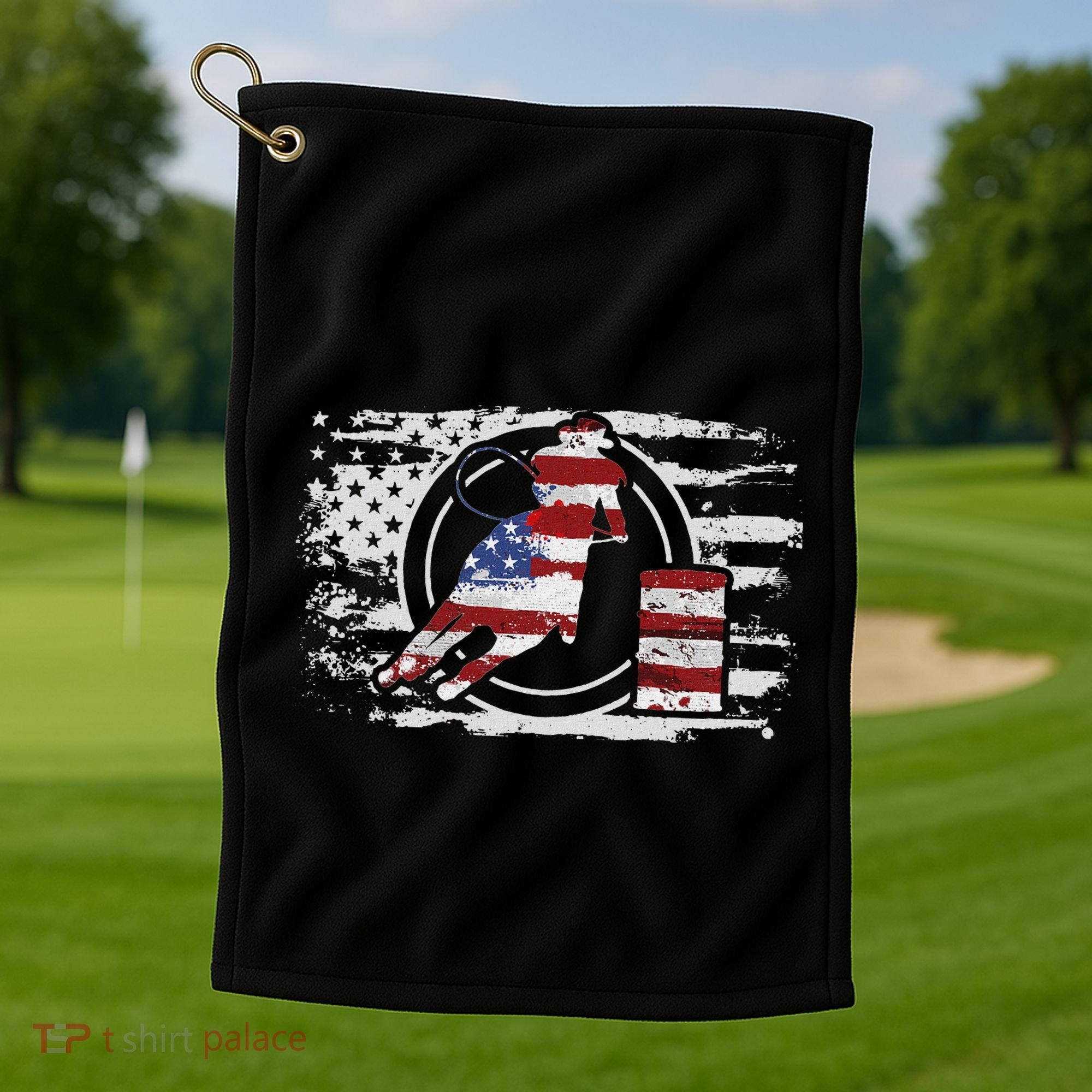Barrel Racing Gift Golf Towel