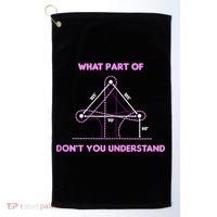 Barrel Racing Horse Riding What Part Don't You Understand Golf Towel thumb 0