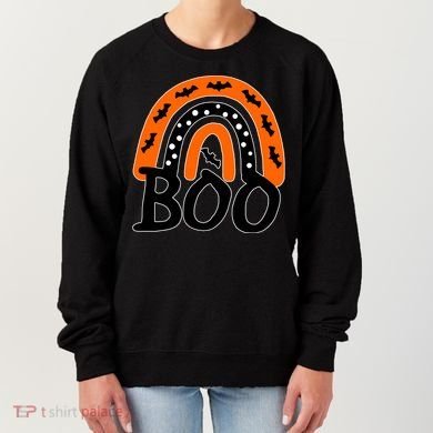 BOO Retro Halloween Rainbow Women's Sweatshirt