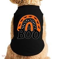 BOO Retro Halloween Rainbow Doggie Tank thumb 0