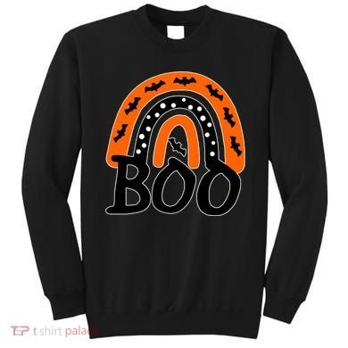BOO Retro Halloween Rainbow Sweatshirt