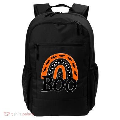 BOO Retro Halloween Rainbow Backpack