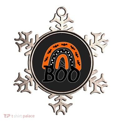 BOO Retro Halloween Rainbow Ornament