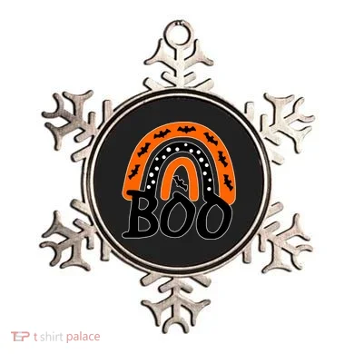 BOO Retro Halloween Rainbow Ornament