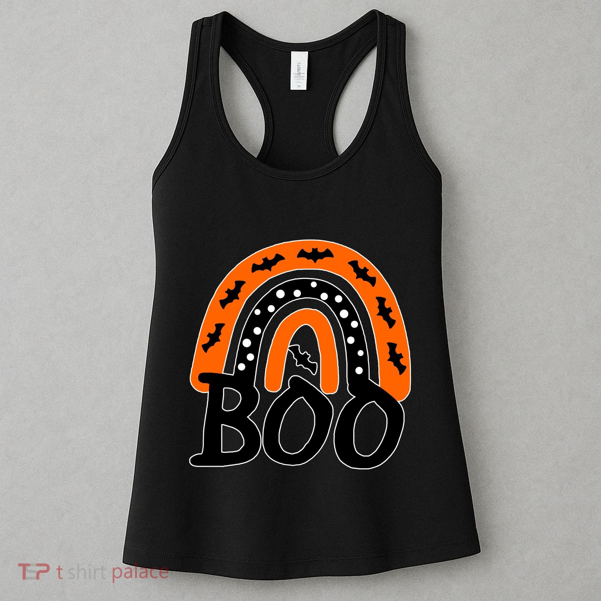 BOO Retro Halloween Rainbow Women's Tank Top