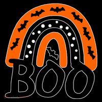 BOO Retro Halloween Rainbow Women's Tank Top thumb 5