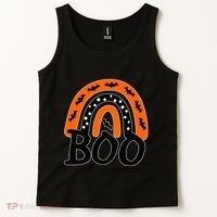 BOO Retro Halloween Rainbow Tank Top thumb 2