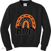 BOO Retro Halloween Rainbow Kids Sweatshirt thumb 0