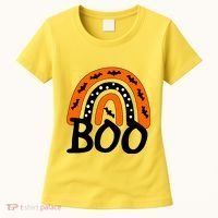 BOO Retro Halloween Rainbow Women's T-Shirt thumb 0