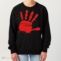 Blood Red Hand Drip Mmiw Missing Murdered Indigenous Women Women's Sweatshirt thumb 0