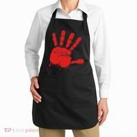 Blood Red Hand Drip Mmiw Missing Murdered Indigenous Women Apron thumb 2