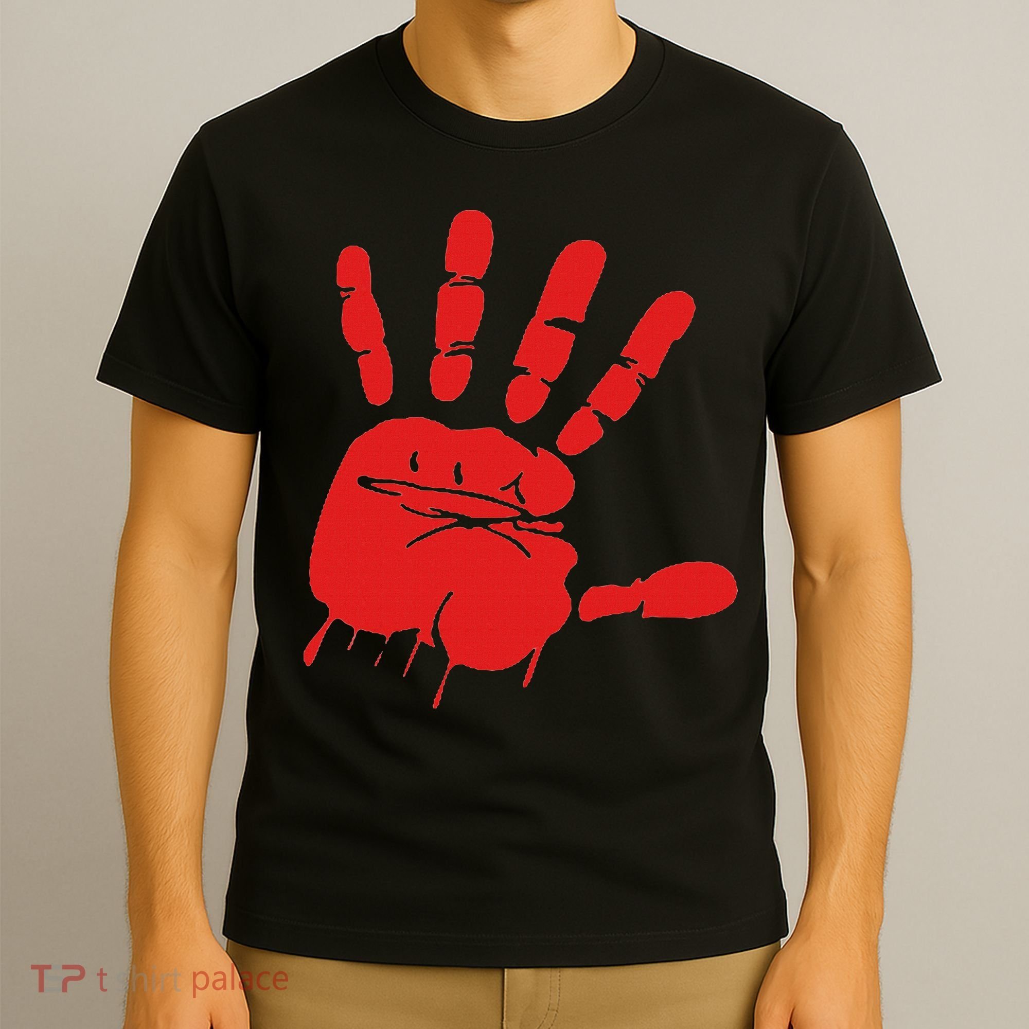 Blood Red Hand Drip Mmiw Missing Murdered Indigenous Women T-Shirt