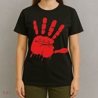 Blood Red Hand Drip Mmiw Missing Murdered Indigenous Women T-Shirt thumb 4