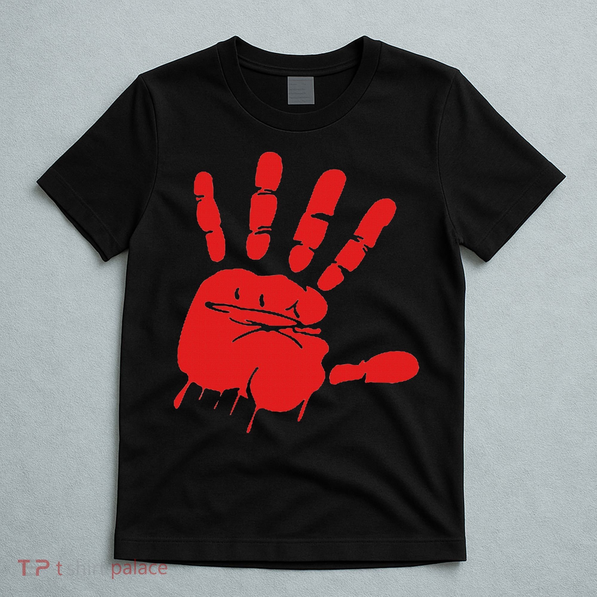 Blood Red Hand Drip Mmiw Missing Murdered Indigenous Women T-Shirt