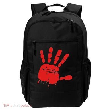 Blood Red Hand Drip Mmiw Missing Murdered Indigenous Women Backpack