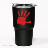 Blood Red Hand Drip Mmiw Missing Murdered Indigenous Women Tumbler thumb 0