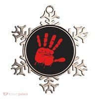 Blood Red Hand Drip Mmiw Missing Murdered Indigenous Women Ornament thumb 0