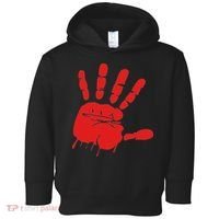 Blood Red Hand Drip Mmiw Missing Murdered Indigenous Women Toddler Hoodie thumb 0