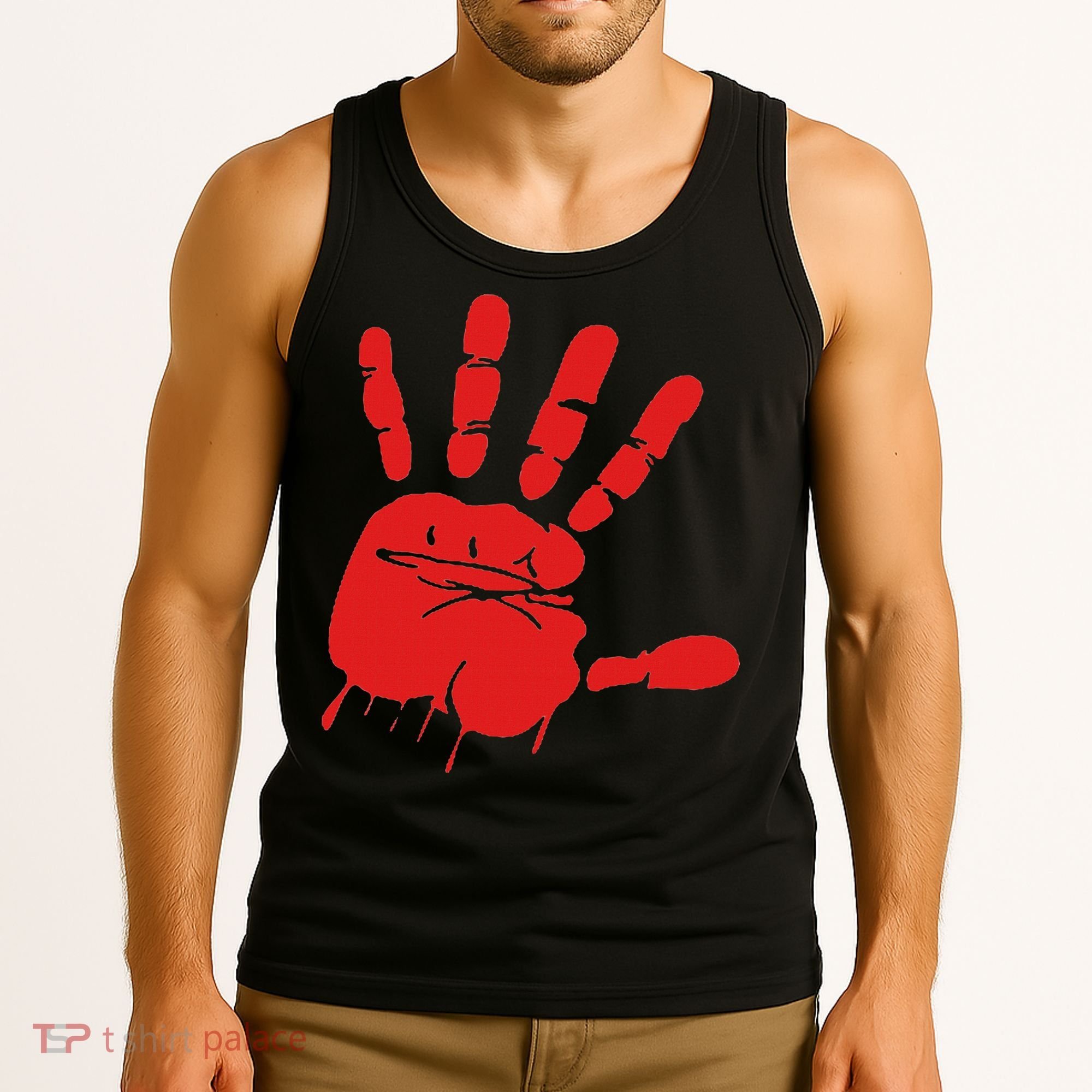 Blood Red Hand Drip Mmiw Missing Murdered Indigenous Women Tank Top