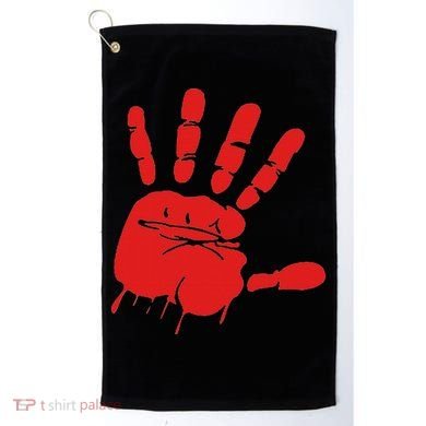 Blood Red Hand Drip Mmiw Missing Murdered Indigenous Women Golf Towel