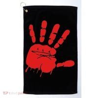 Blood Red Hand Drip Mmiw Missing Murdered Indigenous Women Golf Towel thumb 0