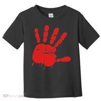 Blood Red Hand Drip Mmiw Missing Murdered Indigenous Women Toddler T-Shirt thumb 0