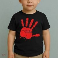 Blood Red Hand Drip Mmiw Missing Murdered Indigenous Women Toddler T-Shirt thumb 2