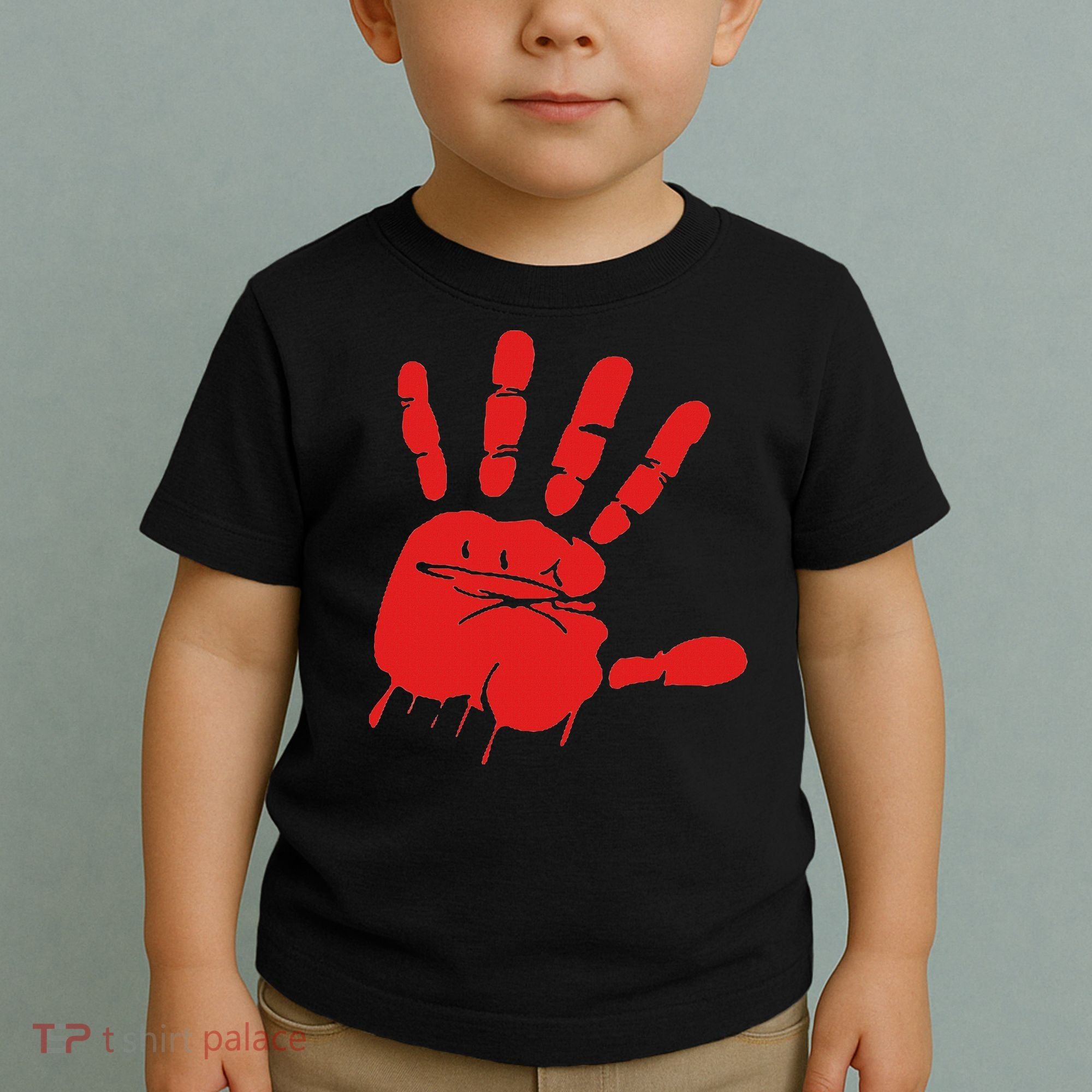 Blood Red Hand Drip Mmiw Missing Murdered Indigenous Women Toddler T-Shirt