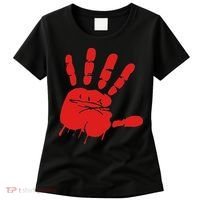 Blood Red Hand Drip Mmiw Missing Murdered Indigenous Women Women's T-Shirt thumb 0