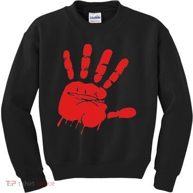 Blood Red Hand Drip Mmiw Missing Murdered Indigenous Women Kids Sweatshirt