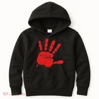 Blood Red Hand Drip Mmiw Missing Murdered Indigenous Women Kids Hoodie thumb 0