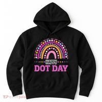 Boho Rainbow Happy Dot Day September 15th Gift Hoodie thumb 0