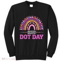 Boho Rainbow Happy Dot Day September 15th Gift Sweatshirt thumb 0