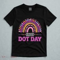 Boho Rainbow Happy Dot Day September 15th Gift T-Shirt thumb 5