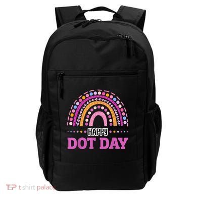Boho Rainbow Happy Dot Day September 15th Gift Backpack