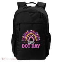 Boho Rainbow Happy Dot Day September 15th Gift Backpack thumb 0