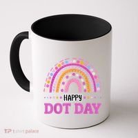 Boho Rainbow Happy Dot Day September 15th Gift Coffee Mug thumb 0