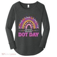 Boho Rainbow Happy Dot Day September 15th Gift Women's Perfect Tri Tunic Long Sleeve Shirt thumb 0