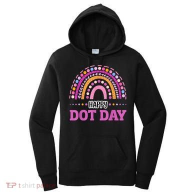 Boho Rainbow Happy Dot Day September 15th Gift Women's Hoodie
