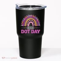 Boho Rainbow Happy Dot Day September 15th Gift Tumbler thumb 0