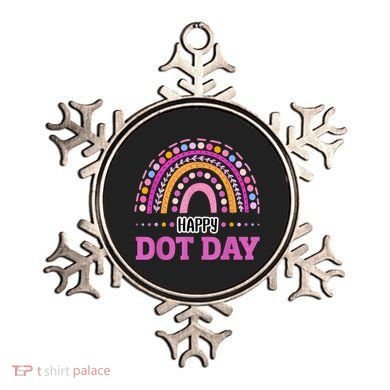 Boho Rainbow Happy Dot Day September 15th Gift Ornament