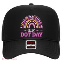 Boho Rainbow Happy Dot Day September 15th Gift Hat thumb 0