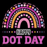Boho Rainbow Happy Dot Day September 15th Gift Toddler Hoodie thumb 2