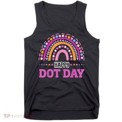 Boho Rainbow Happy Dot Day September 15th Gift Tank Top