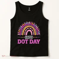 Boho Rainbow Happy Dot Day September 15th Gift Tank Top thumb 2